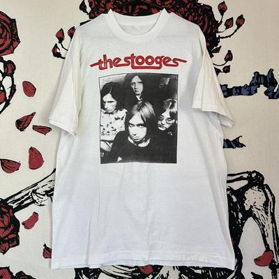 The Stooges rockband wit T-shirt Unisex tee Alle maten S tot 5XL 2F34