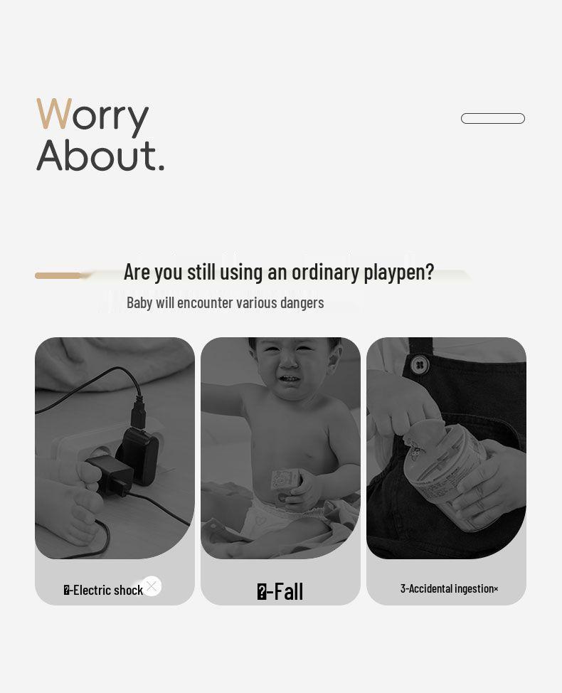 Parque Infantil de Seguridad para Niños y Alfombra de Gateo - Barrera Interior para Bebés