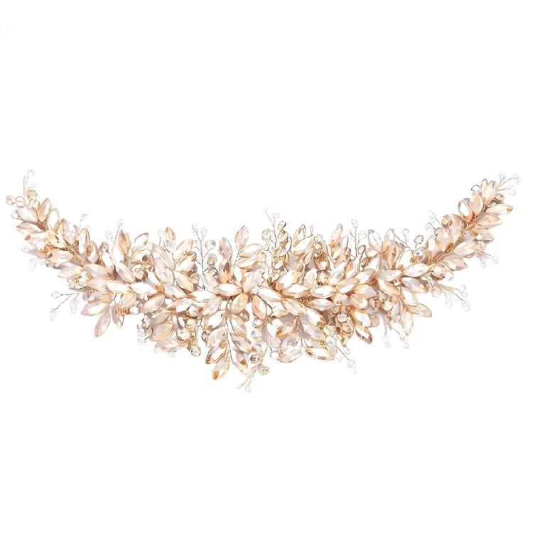 

Stylish Wedding Hair Accessory With Intricate Rhinestones Arrangement And Comfortable Wear All Day 1