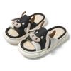 Universal Cow Print Linen Slippers: Cute, Non-Slip, Odor-Proof, Four Seasons, Thick Sole