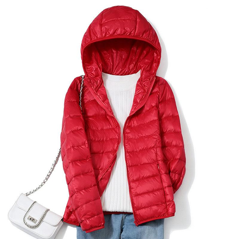 13 Colori Moda Donna Giubbotti Piumino Corti Ultraleggeri Sottili Impacchettabili Femminili Stile Dolce Coreano Cappotti in Piumino