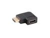 Adapter Lanberg HDMI(M) -> HDMI(F) 4K Kątowy Lewo Czarny