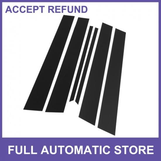 6 Pcs Door Pillar Window Trim for Nissan Sentra 2000-2006 Black New