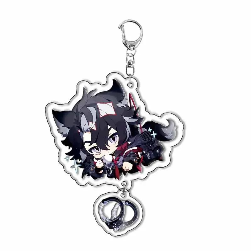 Raiden Shogun Klee Nahida Q Type Genshin Impact Cartoon Keychain Acrylic Bag Keyring Pendant Trendy Gift