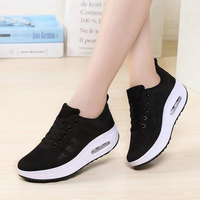 Spring walking shoes mesh air-permeable cushion sports shoes casual platform rockers children's single shoes 7