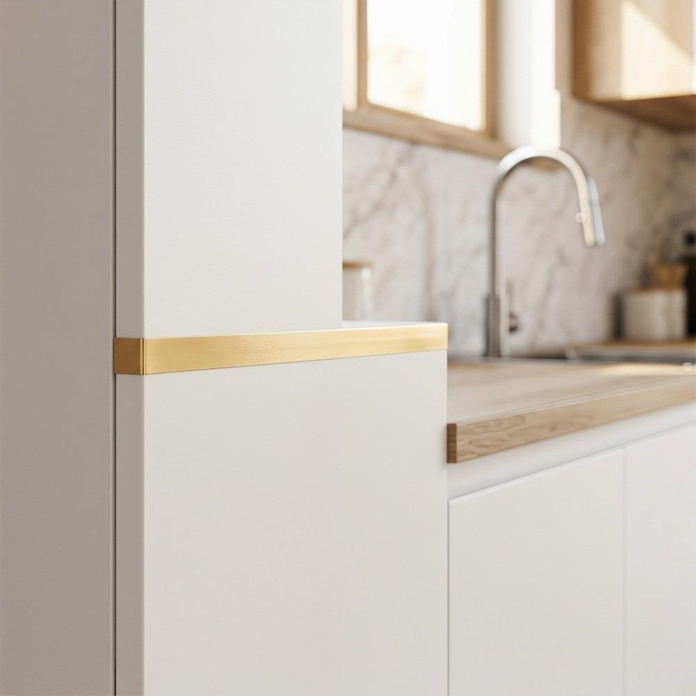 

50m Self Adhesive Ground Corner Tile Decor PET Self Adhesive Floor Transition Strip Kitchen 1cm золотий