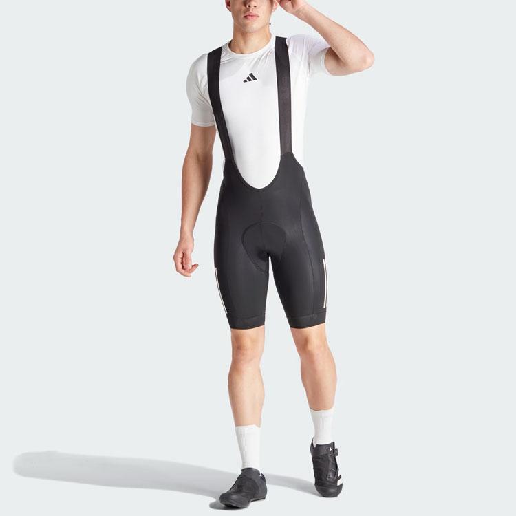 Adidas Essentials 3-Stripes Padded Cycling Bib Shorts Men Shorts Black IP2676
