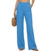 Women's Casual And Fashionable Color Loose Pants With Pocketes