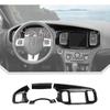 JeCar for Charger Carbon Fiber Dash Trim for Dodge Charger 2011 2012 2013 2014 Interior Accessories (4pcs)