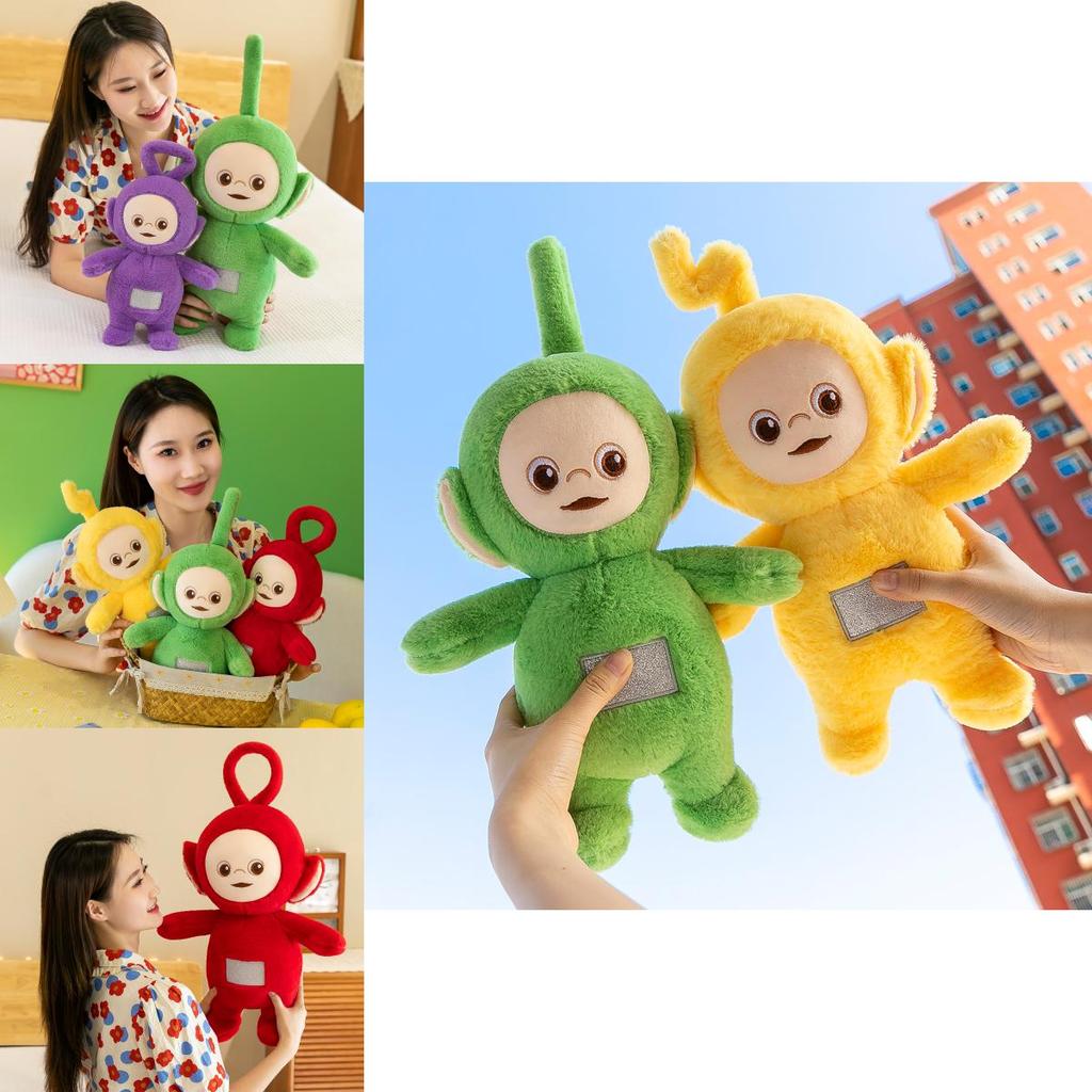 Živé barvy Teletubbies Dipsy Po Tinky Winky Laa-laa Plyšová hračka Stojící panenka Dětský vánoční dárek