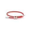 Bracciale in Acciaio a Forma di H: Acciaio Inossidabile Regolabile, Oro 3D, Impermeabile, Resistente al Sudore, Design a Corda