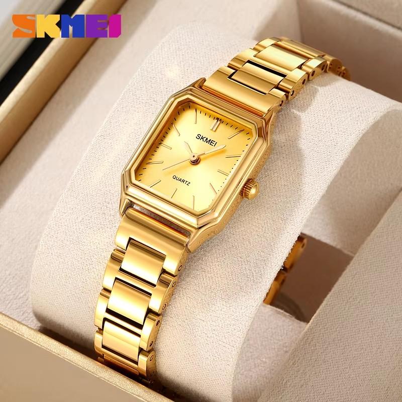 Skmei 2237 New Trendy Luxury Fashion Simple Stainless Steel Quartz Wristwatch Lady Women Watch for Female Girl Clock Reloj Mujer