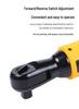 Rechargeable Lithium Battery 90-Degree Ratchet Wrench for Auto Repair and Construction