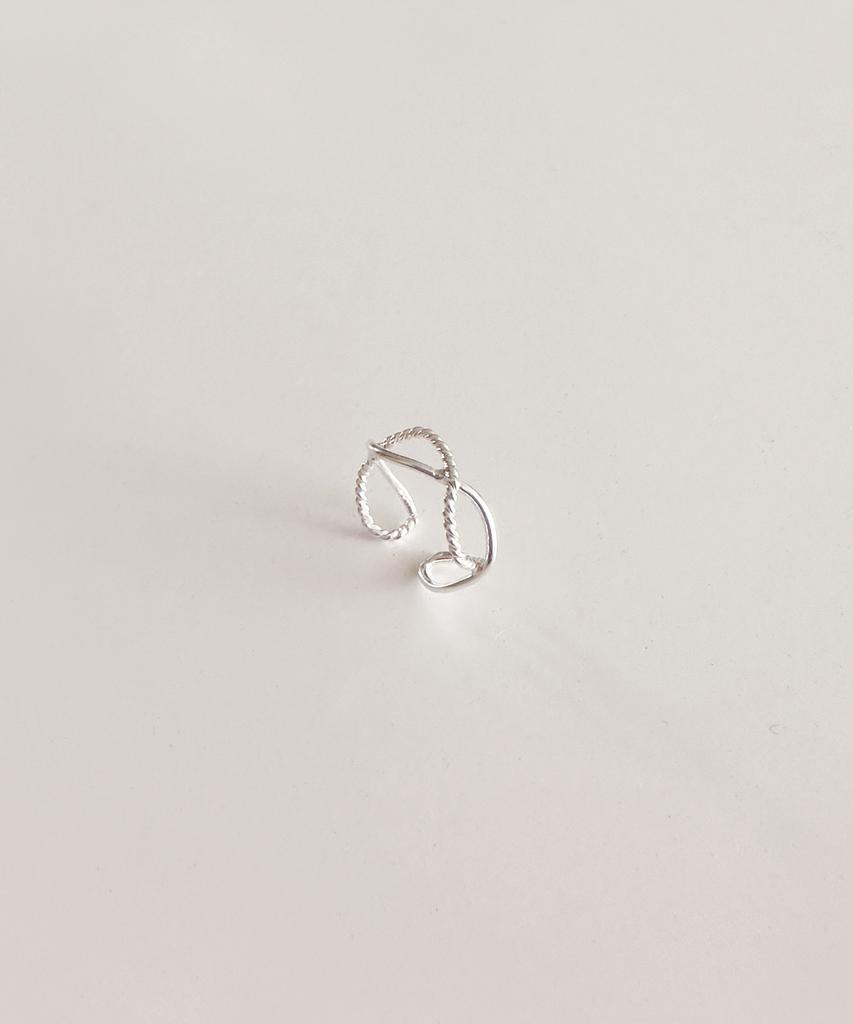 Code.H (Silver 925) Wave Toe Ring
