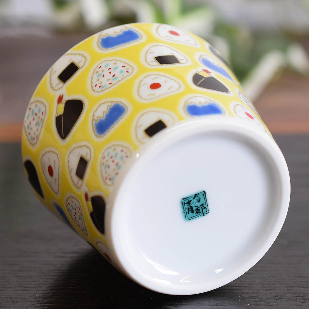 Waza no Kura Stylish Soba Choko (Soba Cup), Kutani Ware, Perfect for Rice Balls, Ceramic, Brand Name, Japanese Tableware, Made in Japan