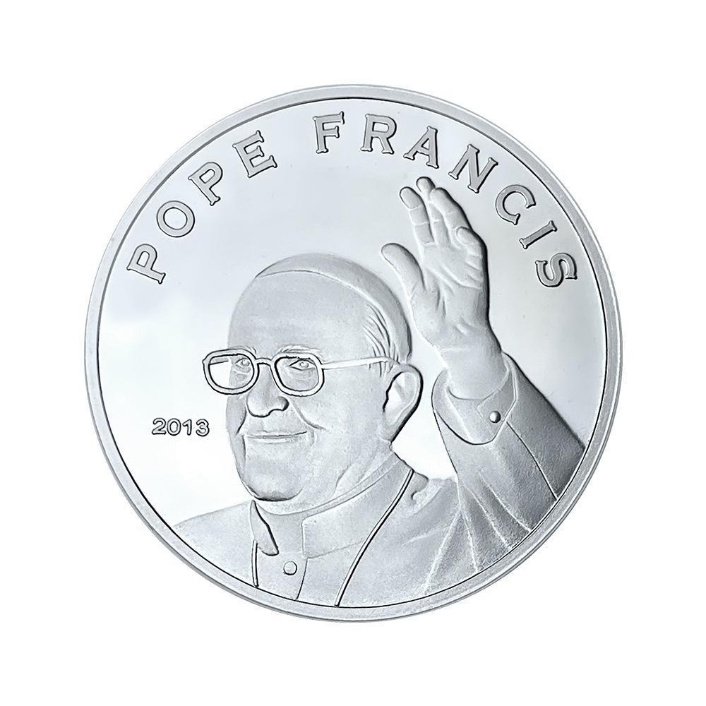 Rome, Francis, Pope Francis, Pope s death, gilded coins, creative souvenirs, medals, commemorative medals серебряный
