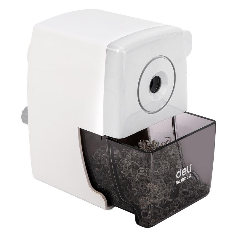 Deli 0610B Manual Hand-Crank Rotary Pencil Sharpener for Students