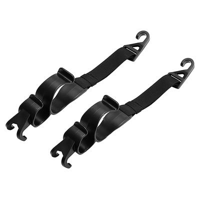 2Pcs Gancho para banco traseiro de carro Multi-função Gancho para pendurar encosto de cabeça no banco traseiro Suporte para guarda-chuva Armazenamento traseiro Gancho interno