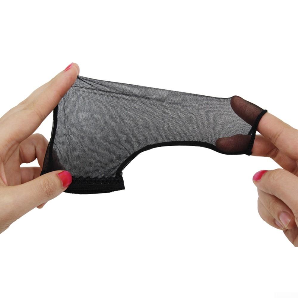 Sissy Men Open Sheath Sleeve Jet Cover Up Thong C-String Pouch Brief Underwear