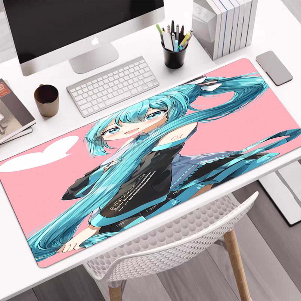Hatsune Miku Theme Mouse Pad, Non Slip Rubber Base, Multifunctional Office & Home Decor, Perfect for Workspace Personalization.