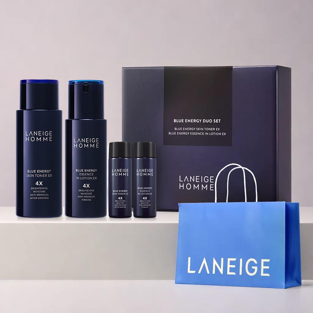 LANEIGE HOMME Blue Energy EX Duo Set 4.8 (180ml + 125ml)+ 25ml miniatures*2