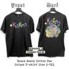 Korn Catoon Unisex Black T-Shirt Double-Sided Print S to 5XL Unisex T-Shirt