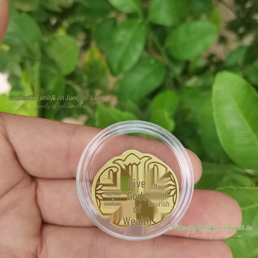 999 Guldfolie Mobilklistermärke - Inflödande Rikedom, Välståndsguden Födelsedagspresent