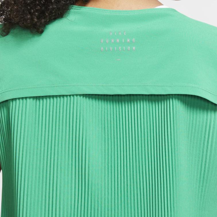 Nike Pleated Running Tank Top Women Tops Green CZ2836-310
