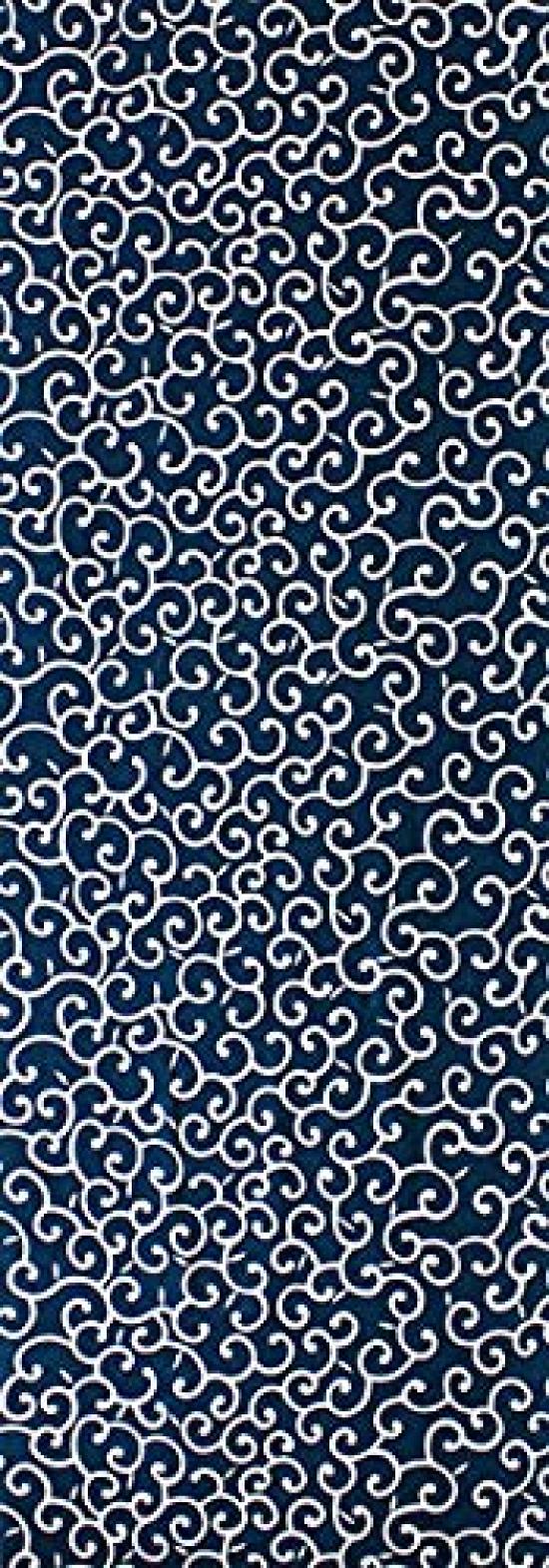 

Dyeing Anbo Hand Towel Navy Authentic Dyed Cotton Tokuoka Made in Japan 35cm x 100cm Arabesque Blue 100%