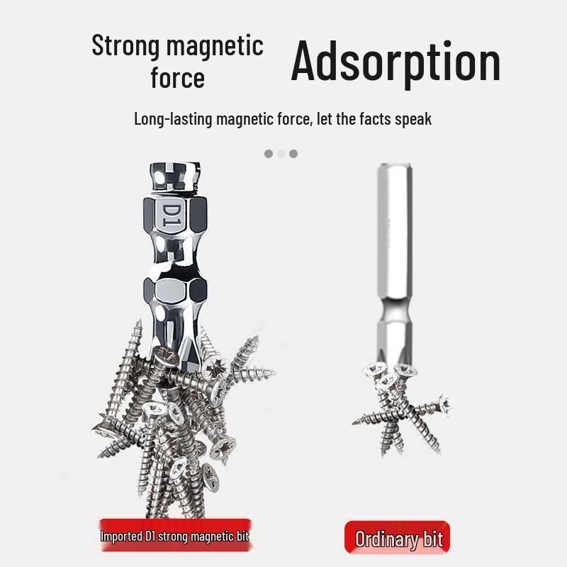 High-Strength Magnetic Anti-Slip Phillips Electric Screwdriver with Dual-Sided Superhard Bit
