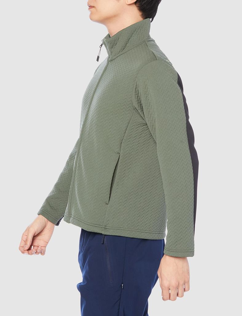 Mizuno Breath Thermo Ripple Quilted Hybrid Outdoor for and Cold Weather Protection Jacket, B2MC1510, Men's Clover, Medium, Trekking, Mountaineering,