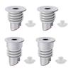 Set Of 2 Silicone & ABS Washing Machine Sealing Plugs Not Odor Floor Drain Covers Set Drain Hose Seal Rings for House