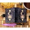 Sun & Moon Leather Grimoire Journal: Spell Book