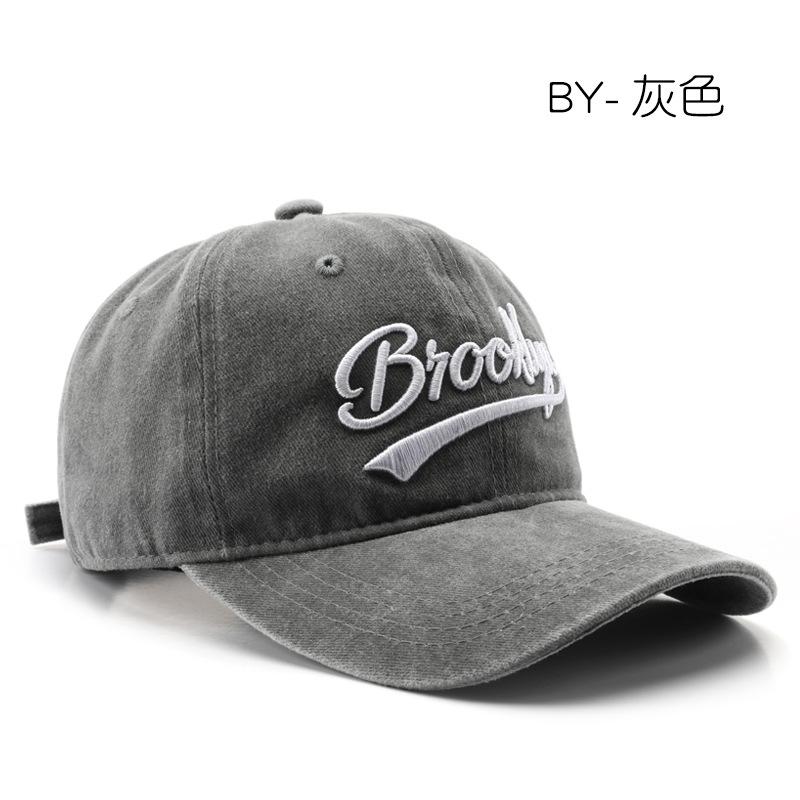 Hat Fashion Personality Washing Embroidery Baseball Cap Outdoor Sports Travel Sunscreen Cap