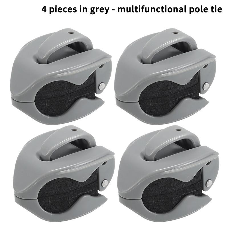 Neu 2-8 Stück Tragbarer Angelrutenhalter Angelruten-Fixierer Wandmontierte Angelruten-Gurte Klemme Multifunktionale Rutenhalter-Werkzeuge