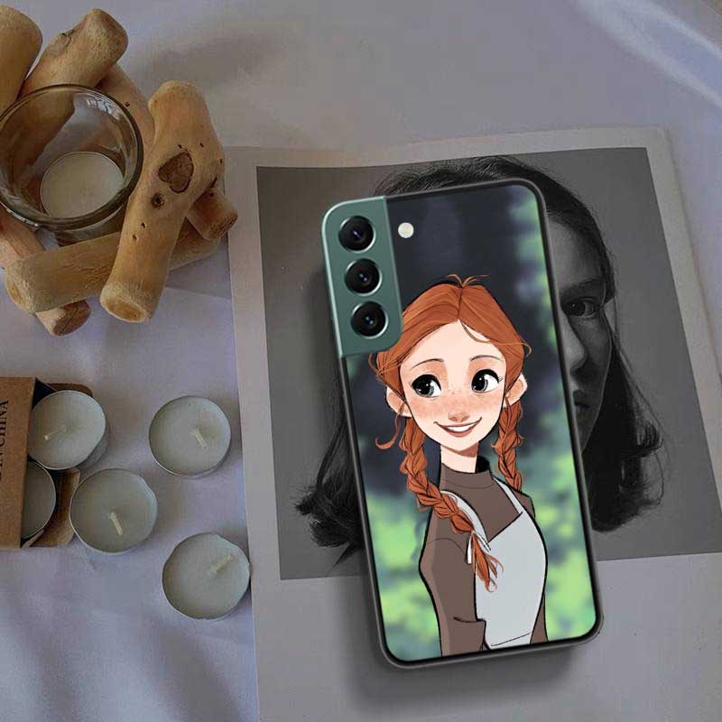 A-Anne of Green Gables Anne Shirley Phone Case For Samsung S25 Edge S24 FE Galaxy S22 Ultra S21 Plus S20 S23 S10 Plus Cover Sili