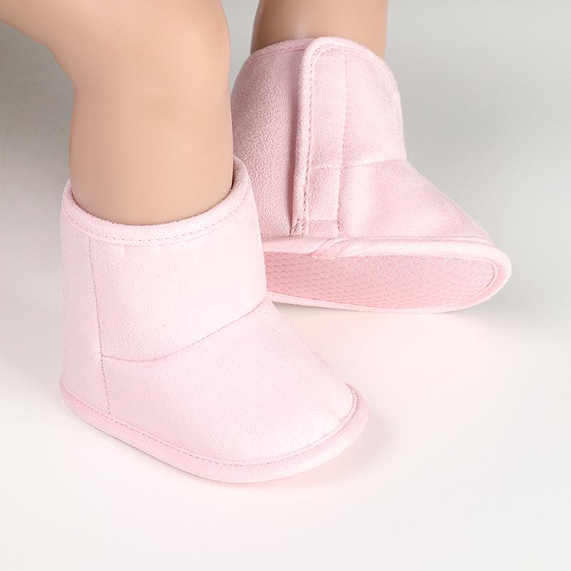 Unisex Baby Soft Sole Plush Snow Boots (0-1 Year): Non-Slip, Warm Cotton Shoes for Toddlers