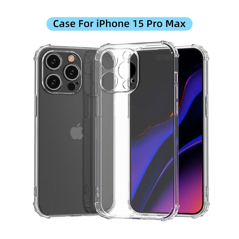 17air Drop-proof Military Phone Case: Transparent Protective Cover for iPhone 16 Pro/XS Max/8 Plus