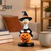 Talos Halloween Gås Figur, Heks Hat Harpiks Ornament, Sød Spøgelse Statue til Bordplade Kaminhylde Feriedekoration