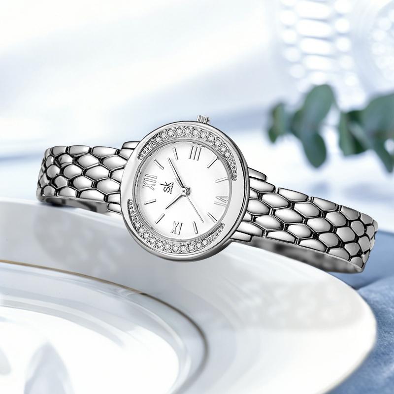 Shengke New Design Women's Quartz Watches Top Brand Ladies Wristwatches Original Female Best Elegant Gifts Clock