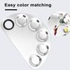 Makeup Palette Professional Stainless Steel Makeup Nail Art Pigment Mixing Palette for Blending Accessories