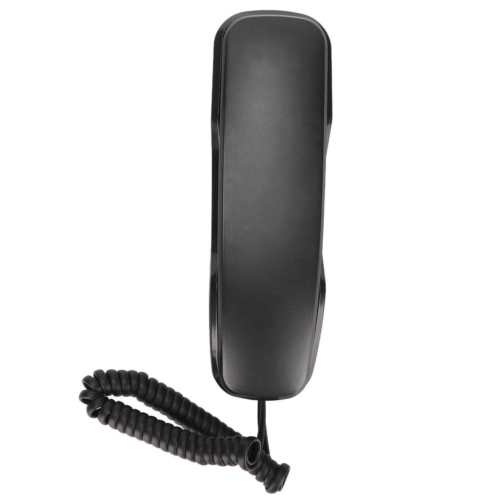 

KXT1043 Офисный телефон Многофункциональный Энергосберегающий Ретро Отельный Настенный телефон с кнопками для офиса чёрный