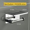 JINGRUIXIANG 304 Stainless Steel Toilet Paper Holder with Phone Shelf