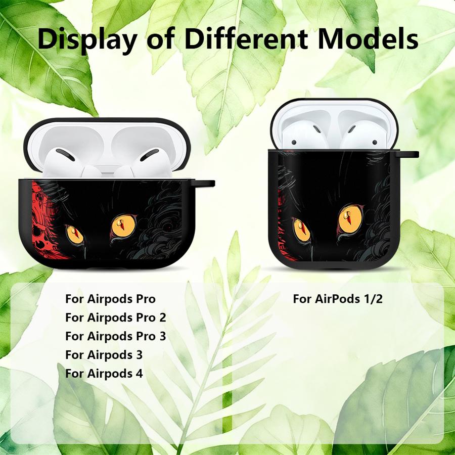 Cool Dark Funny Cat Earphone Cases Cover Case For Airpods 1 4 Pro2 3 Pro Pro3 2