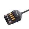 Kaedear KDR-E2 Motorcycle Power Relay, Waterproof, Power Removal, Splicing, Fuse Block, 4 Lines, DC