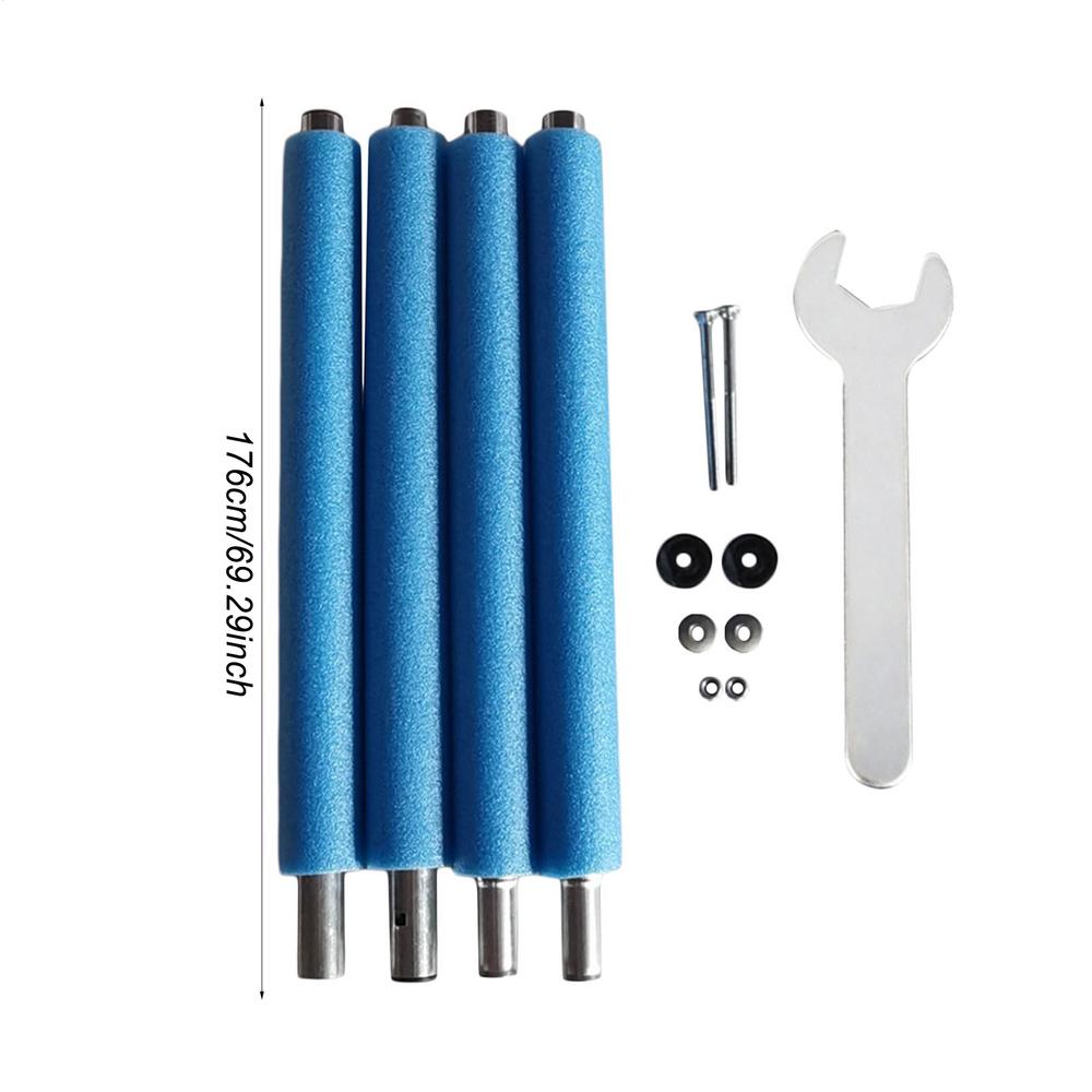 

Trampoline Poles Replacement, With Trampoline Poles Anti-Collision Protector, With Screws Enclosure Straight Tube Durable 1.96M