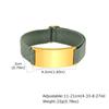 Vnox Free Custom Engraved Stainless Steel Elastic Bracelet for Men, Gold Plated Name Wristband, Adjustable Fabric Nylon Band New