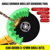 10 In 1 Angle Grinder Drill Bit Sharpener Old Drill Bit Grinder 3-12mm Portable Hole-punching Head Attachment