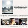 Anti glare polarized car sun visor extension, blocking stray light, reducing snow blindness and ultraviolet rays, easy to install on all vehicles
