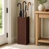 Freestanding Rattan Umbrella Basket | SpaceSaving Vertical Design, Tightly Woven Texture,